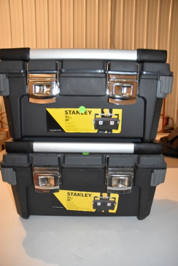 2 Stanley 20" Plastic Tool Boxes