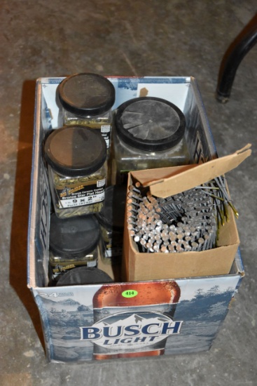 Box Of New Screws And Nails