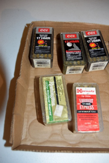 170 Rounds Of 17 HMR, Appears About 65 Rounds Have Water Damage
