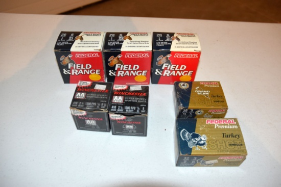 46 Rounds Of 410, 75 Rounds Of 20 Guage, 10 Rounds Of 20 Gugae Turkey Shot, 10 Rounds Of 12 Guage Tu