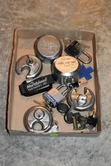 Assortment Of Padlocks With Keys