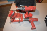 Milwaukee 18 Volt Cordless Drill With Battery, Milwaukee 14 Volt Cordless Drill With Battery And Cha