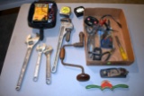 Mac Tools ET955 Multi Meter, Rigid 16'' Aluminum Pipe Wrench, 15'' Crescent Wrench, 10'' Crescent Wr