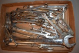 Assortment Of Open End Wrenches, Standard And Metric