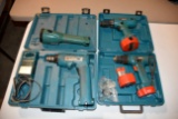 Makita 6211D Cordless Drill With (2) 12 Volt Batteries And Hardcase, Makita 6233D Cordless Drill Wit