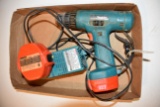 Makita 6211D Cordless Drill With 12 Volt Battery, Makita 14.4 Volt Battery And Charger, Charger Work