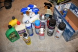 RoundUp, WD40, Motor Oil, Glass Cleaner, Sea Foam, Brake Cleaner