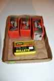 1 New Box Of 357 Bullet Tips, 3 Open Boxes 357 Bullet Tips