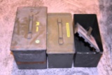 (3) Large Metal Ammo Cans