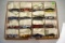 (16) 1/64th Scale Racing Champions Nascar Cars In Display Case