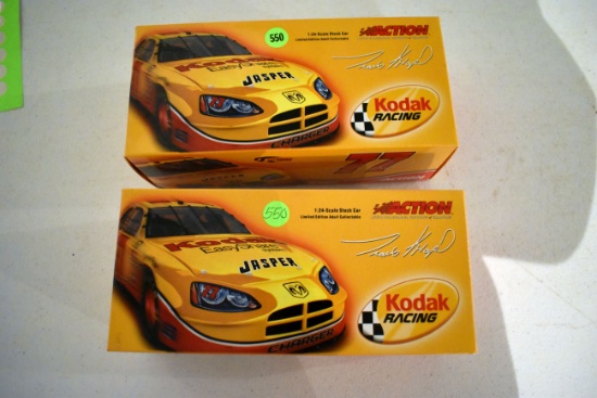(2)Action, Travis Kvapil No.77 Kodak, 2005 Charger, Total Production 2832, 1/24th Scale With Boxes