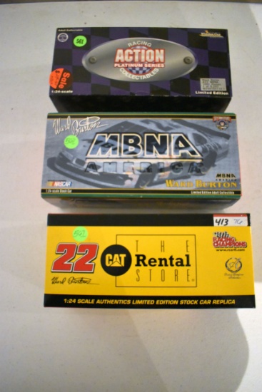 Action, Ward Burton No.22 MBNA, 1997 Pontiac, 1 Of 5292, Limited Edition, 1/24th Scale With Box, Act