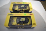 (2) Racing Champions By ERTL, Ken Schrader No.49 Schwans Racing Team, Dodge Intrepid, 1/24th Scale L