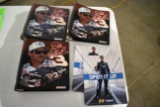 (3) Dale Earnhardt Hard Cover 3 Ring Binders with 1 Folder In Each, (2) Jeff Gordon Pepsi Brochures,