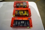 Racing Champions, Ward Burton No.22 CAT Car, Signed On Roof, 2002 Review, 1/24th Scale With Box, Rac