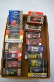 (14) 1/64th Scale Revell Action And Matchbox Cars On Cards