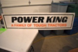 Power King Tractor Plastic Insert Sign, 67