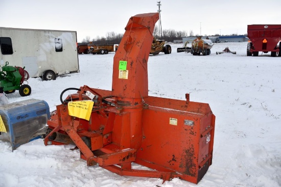 Inland 92" Snow Blower, Hydraulic Spout,  540PTO, 3pt.