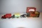 (2) Truck Banks, Wix Filter Delivery Van, Firetruck Bank, Model A Roadster