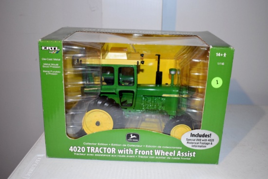 Ertl Britains John Deere 4020 MFWD, 1/16th Scale, With Box