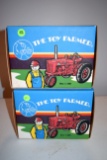 (2) 1991 Ertl Toy Farmer Farmall Super MTA Diesel 1/16th Scale Both Have Boxes