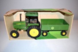 Ertl John Deere Farm Set, Tractor And Wagon, 1/16th Scale With Box