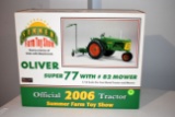 Spec Cast Oliver Super 77 With #82 Sickle Mower, 1/16 Scale, 2006 Summer Farm Toy Show, With  Box