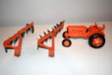 Ertl (2) Allis Chalmers 7 Bottom Plow, Allis Chalmers WD Tractor No Boxes