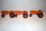 (3) American Precision Products Allis Chalmers C Tractors, No Boxes