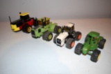Versatile 1156, Steiger Panther, Case 4894, John Deere 4WD Tractors, 1/32nd Scale No Boxes