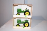 2 - Spec Cast Great American Toy Show 1992, John Deere LA, Collectors Edition, 1/16 Scale, Both With