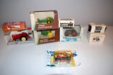 (8) Pieces Of Farm Machinery In Boxes And (1) Vintage Vehicle
