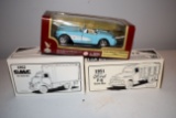 First Gear GMC Van, First Gear Ford F6 Grain Truck, Road Legends Chevy Corvette All In Boxes