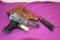 Japanese Type 94 Nambu Pistol, 8MM, 2 Clips, Cleaning Rod, Leather Holster, SN: 54012
