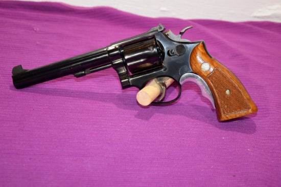 Smith And Wesson Model 14-3 Revolver, 38 S&W Special, 6" Barrel, SN: K91042