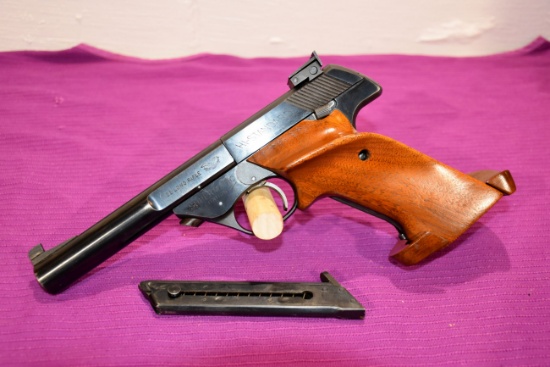 High Standard Model 103 Supermatic Citation, 22 LR Semi Automatic Pistol, Target Grip, 2 Magazines,