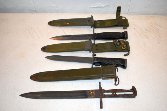 (3) US Marked Military Bayonets, One Has Been Repaired