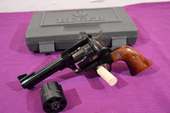 Ruger New Model Blackhawk 357 Mag Revolver, 4 3/4" Barrel, 2 Cylinders, Hardcase, SN: 37-51891