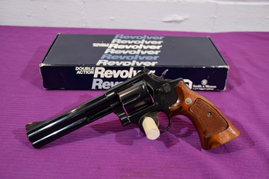 Smith And Wesson Model 586 357 Mag Revolver, SN: AJE2810, 6" Barrel, With Box