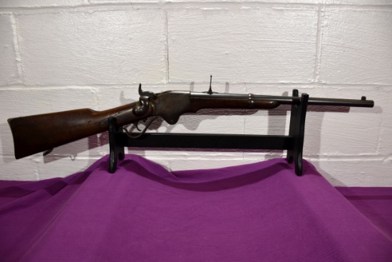 Spencer Repeating Co. Model 1865 Carbine, Lever Action Rifle, .52 Cal, Saddle Ring, 20" Barrel, Flip