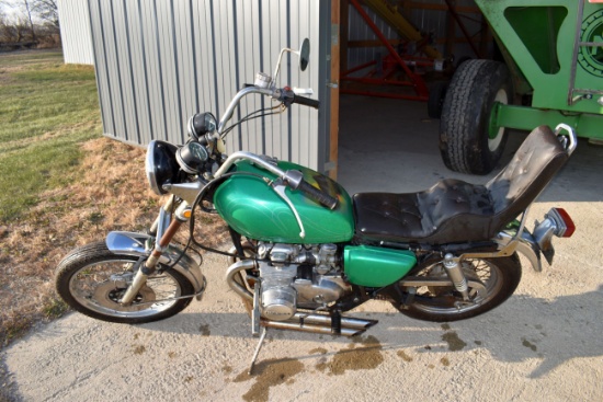 1971 Honda CB500 Motorcycle, NO TITLE BILL OF SALE ONLY, Non Running, Motor Free, SN: 1031248