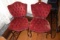 Pair Of Padded Queen Ann Legged Parlor Chairs, Pick Up Only
