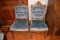 Pair Of Padded Settee Chairs, Pick Up Only