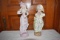 2 Victorian Style Porcelain Figurines