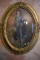 Oval Victorian Boy In Blue Clothes Framed Picture