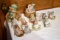 Large Assortment Of Calico Kittens, Libiest Treasures Figurines, 12 Pieces Total