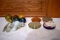 Assortment Of Glass Frogs, Glass Stoppers, Decorative Knobs, 14 Pieces Total
