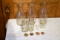 Assortment Of Glass Milk Bottles, Large And Small, (8) Total