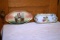 (2) Austria Relish Trays, Victorian/Porcelain
