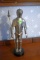 Tin Metal Knight In Shining Armor Figurine, 11'' Tall
